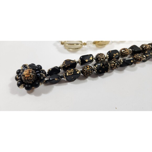 Vintage Lot Of 6 Bead Necklaces Assorted Sizes And Colors Elegant Dress - Picture 3 of 10